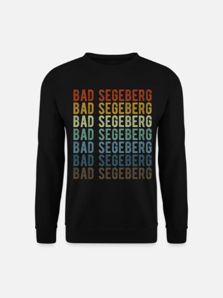 Bad Segeberg Stadt Retro Vintage - Unisex Pullover - Schwarz