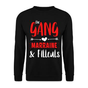 The Gang Marraine et Filleuls - Sweat-shirt Unisexe - noir - Devant - Alina (178cm) & Michal (187cm)