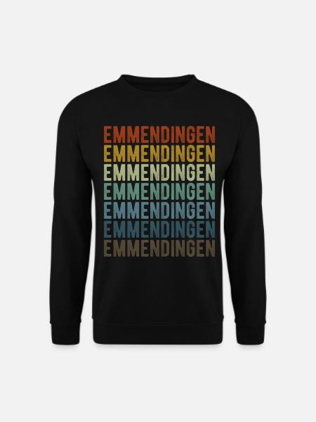 Emmendingen Stadt Retro Vintage - Unisex Pullover - Schwarz