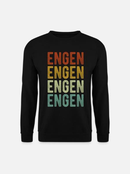Engen Stadt Retro Vintage - Unisex Pullover - Schwarz