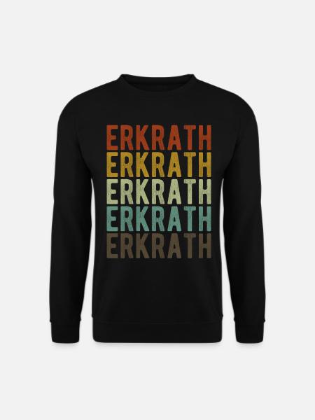 Erkrath Stadt Retro Vintage - Unisex Pullover - Schwarz