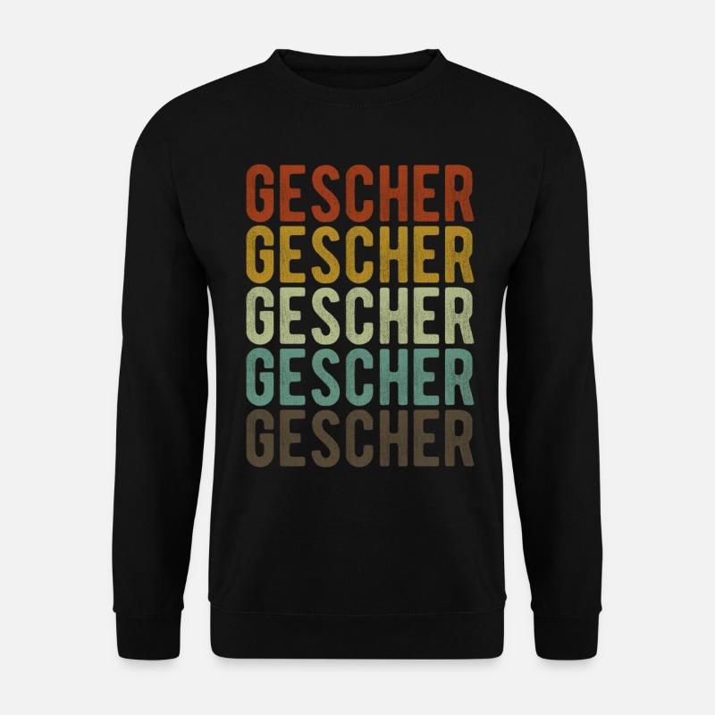 Gescher Stadt Retro Vintage - Unisex Pullover - Schwarz