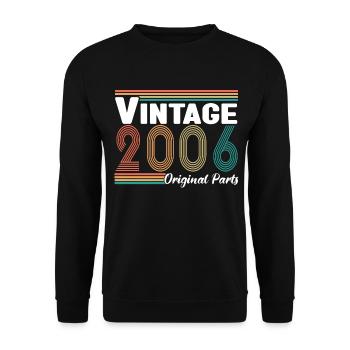 Vintage 2006 Original Parts Cadeau Anniversaire - Sweat-shirt Unisexe - noir - Devant - Alina (178cm) & Michal (187cm)