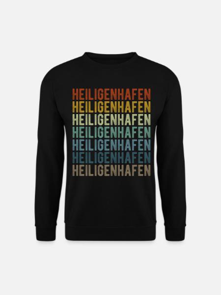 Heiligenhafen Stadt Retro Vintage - Unisex Pullover - Schwarz