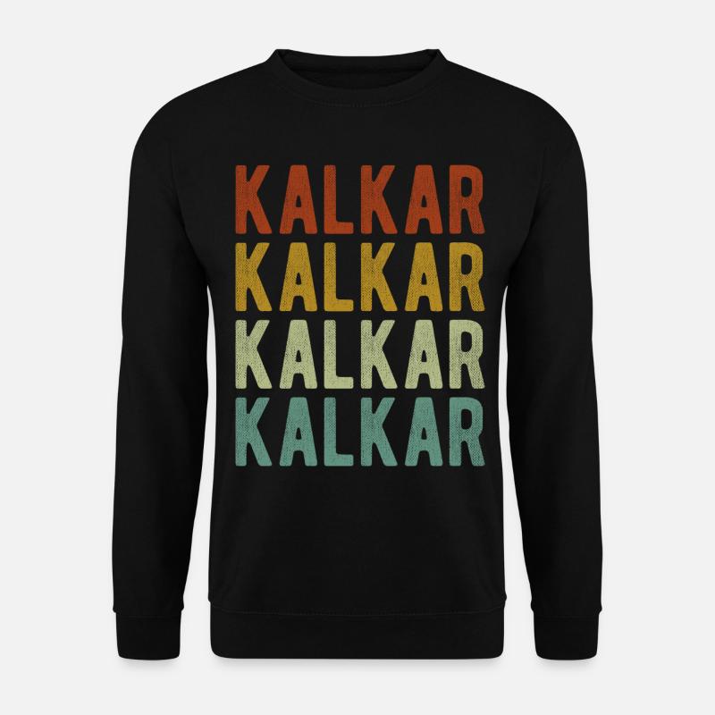 Kalkar Stadt Retro Vintage - Unisex Pullover - Schwarz
