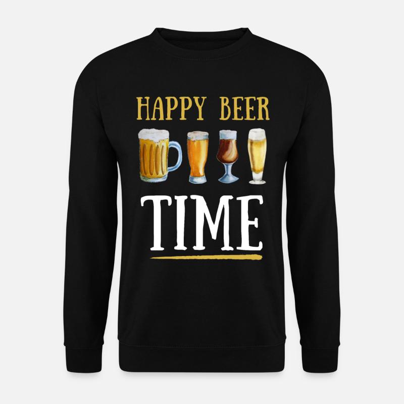 Happy Beer Time - Sweat-shirt Unisexe - noir