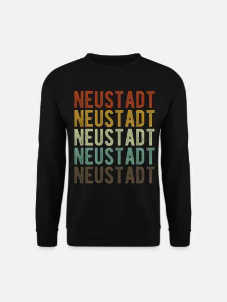 Neustadt Stadt Retro Vintage - Unisex Pullover - Schwarz