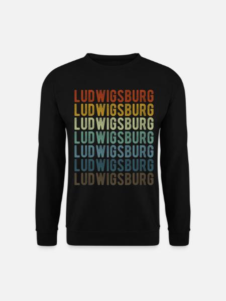 Ludwigsburg Stadt Retro Vintage - Unisex Pullover - Schwarz
