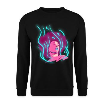 Afro Girl Black Story Melanin Black St - Unisex Sweatshirt - black - Front - Alina (178cm) & Michal (187cm)