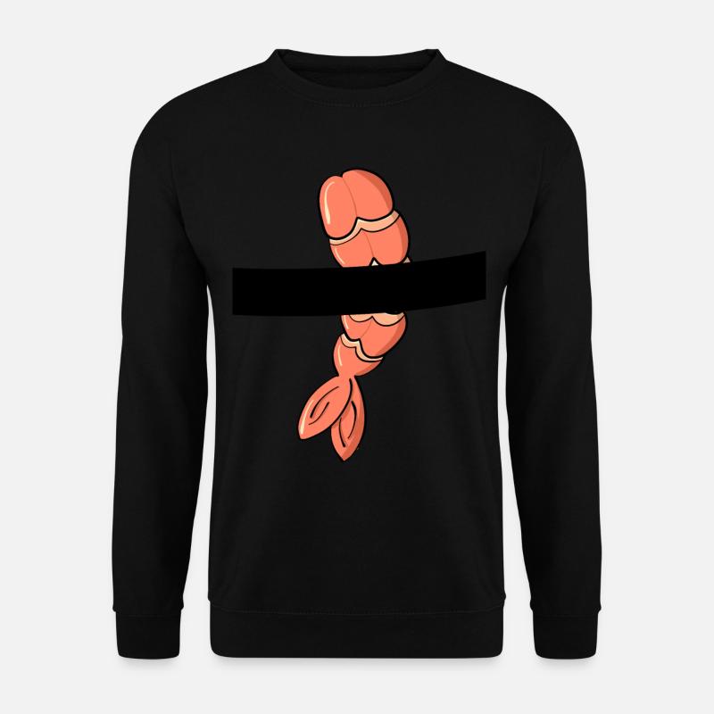 Sushi Shrimp Halloween Kostüm Ebi Nigiri Sushi - Unisex Pullover - Schwarz