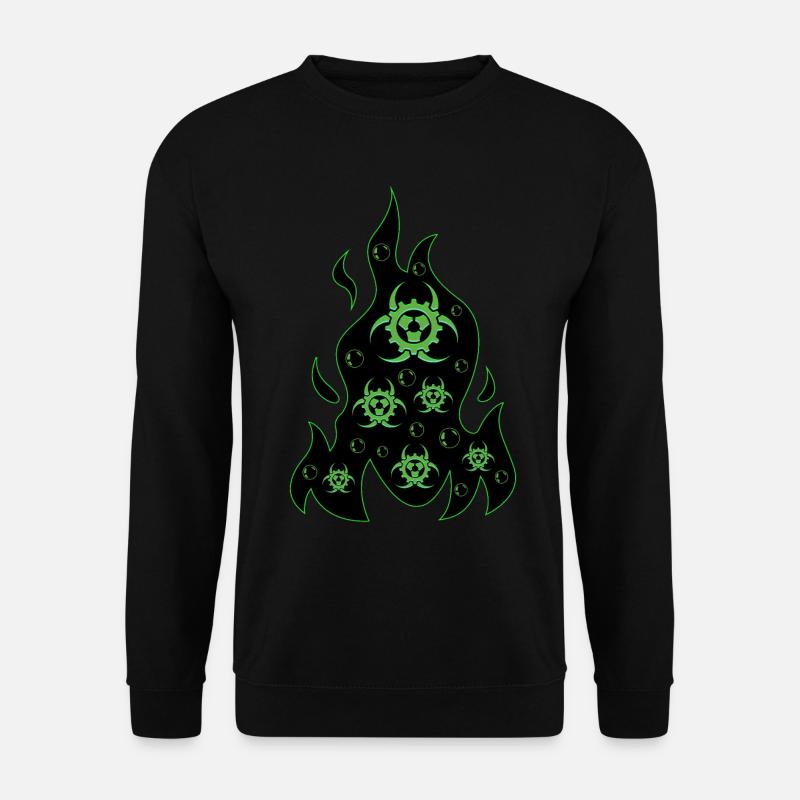 Biopunk Flame Biopunk Aesthetics - Unisex Sweatshirt - black