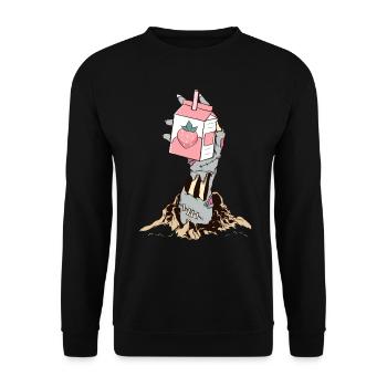 Zombiecore Esthétique Zombie Squelette Main - Sweat-shirt Unisexe - noir - Devant - Alina (178cm) & Michal (187cm)