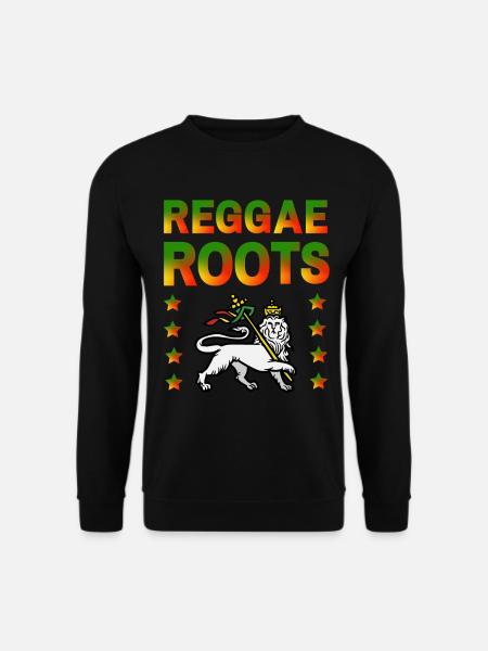 Reggae Roots Lion of Judah - Sweat-shirt Unisexe - noir