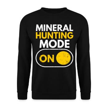 Géologue chasseur de roches Rock Hunter Rockhounding - Sweat-shirt Unisexe - noir - Devant - Alina (178cm) & Michal (187cm)