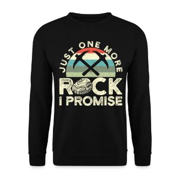 Drôle de chasse aux rochers Géologue Chasseur de roches - Sweat-shirt Unisexe - noir - Devant - Alina (178cm) & Michal (187cm)