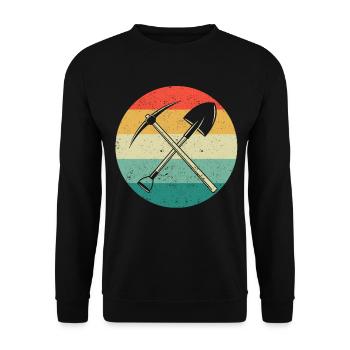 Chasse aux roches Géologue Outils de terrain Chasseurs de roches - Sweat-shirt Unisexe - noir - Devant - Alina (178cm) & Michal (187cm)