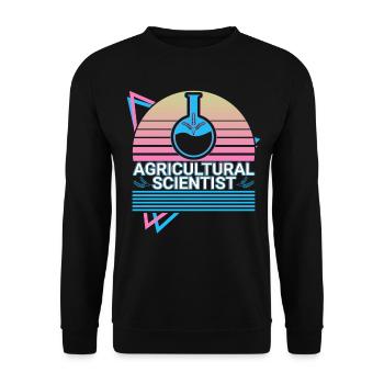 Agricultural Scientist Agricultural Science - Unisex Sweatshirt - black - Front - Alina (178cm) & Michal (187cm)