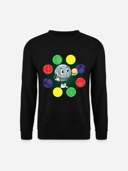 Kugelspiel Petanque für einen Petanque Spieler - Unisex Pullover - Schwarz