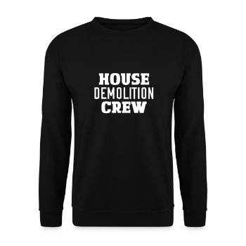 Lustiges Heimwerker Projekt Team - Unisex Pullover - Schwarz - Vorne - Alina (178cm) & Michal (187cm)