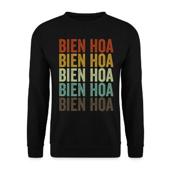 Bien Hoa Vietnam Rétro Vintage - Sweat-shirt Unisexe - noir - Devant - Alina (178cm) & Michal (187cm)