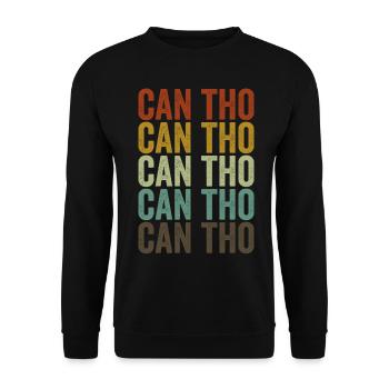Can Tho Vietnam Rétro Vintage - Sweat-shirt Unisexe - noir - Devant - Alina (178cm) & Michal (187cm)