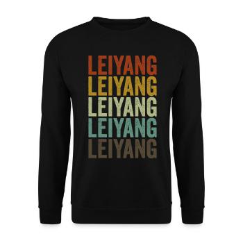Leiyang Chine Rétro Vintage - Sweat-shirt Unisexe - noir - Devant - Alina (178cm) & Michal (187cm)