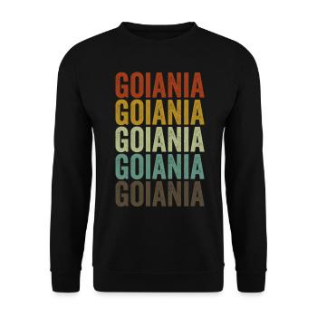 Goiania Brésil Rétro Vintage - Sweat-shirt Unisexe - noir - Devant - Alina (178cm) & Michal (187cm)