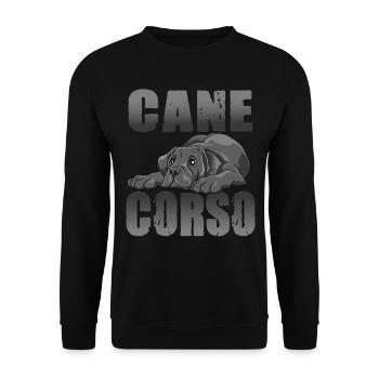 Cane Corso - Unisex Pullover - Schwarz - Vorne - Alina (178cm) & Michal (187cm)