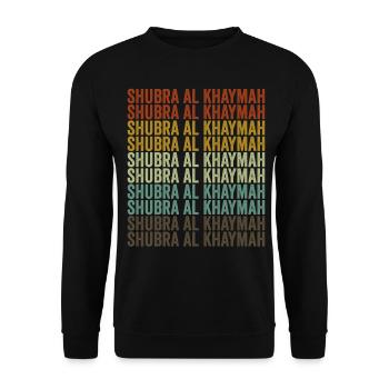 Shubra al Khaymah Ägypten Retro Vintage - Unisex Pullover - Schwarz - Vorne - Alina (178cm) & Michal (187cm)