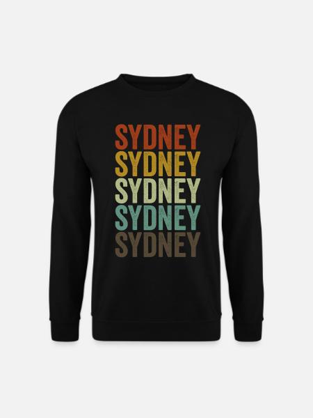 Sydney Australien Retro Vintage - Unisex Pullover - Schwarz