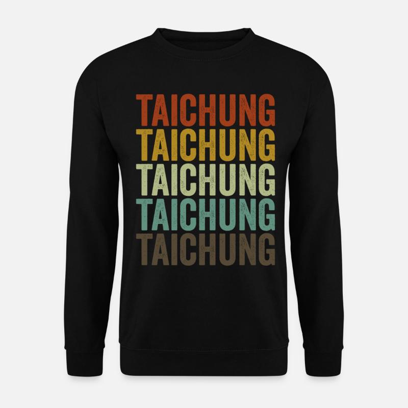 Taichung Taiwan Retro Vintage - Unisex Pullover - Schwarz