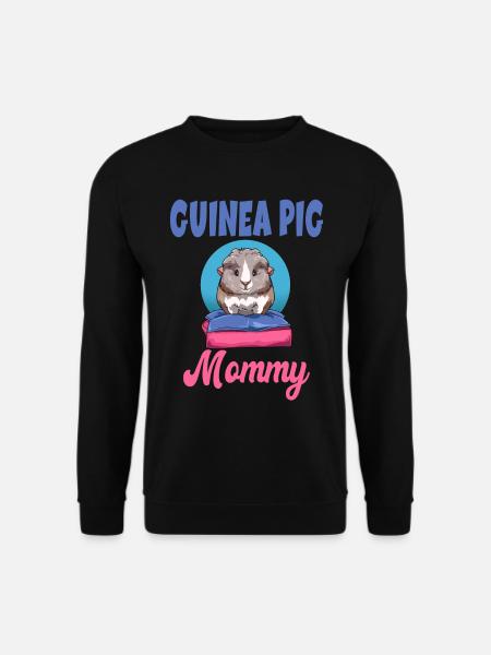 Meerschweinchen Mama für eine Meerschweinchen - Unisex Pullover - Schwarz
