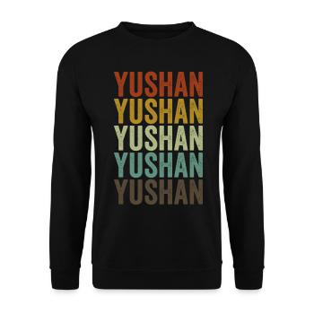 Yushan China Retro Vintage - Unisex Sweatshirt - black - Front - Alina (178cm) & Michal (187cm)