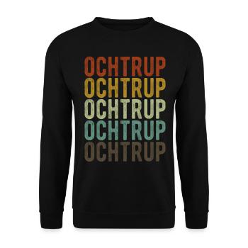 Ochtrup City Retro Vintage - Sweat-shirt Unisexe - noir - Devant - Alina (178cm) & Michal (187cm)