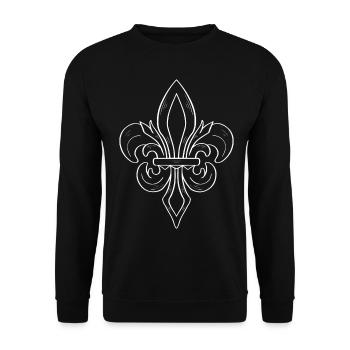 Baroque Aesthetic Symbol Dark Academia - Unisex Sweatshirt - black - Front - Alina (178cm) & Michal (187cm)