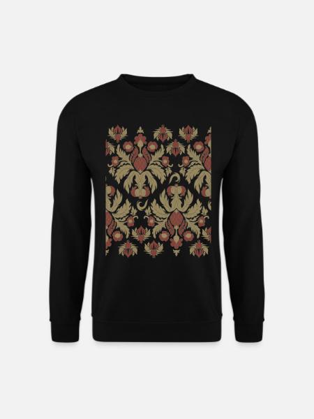 Motif Esthétique Baroque Old Vintage Grunge - Sweat-shirt Unisexe - noir