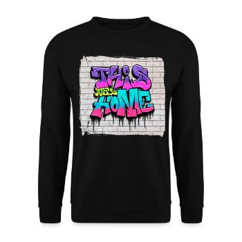 Zombiecore Aesthetic - Unisex Pullover - Schwarz - Vorne - Alina (178cm) & Michal (187cm)