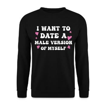 Coquette Esthétique Centre-ville - Sweat-shirt Unisexe - noir - Devant - Alina (178cm) & Michal (187cm)