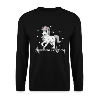Amoureux des chevaux - Appaloosa Mommy - Sweat-shirt Unisexe - noir - Devant - Alina (178cm) & Michal (187cm)