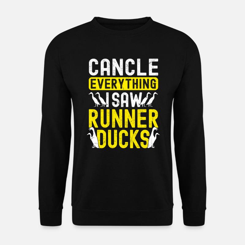 Porte-canards en cours d’exécution - Sweat-shirt Unisexe - noir