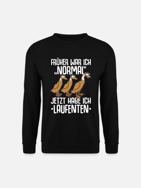 Laufenten Laufente Entenzucht Entenzüchter Ente - Unisex Pullover - Schwarz