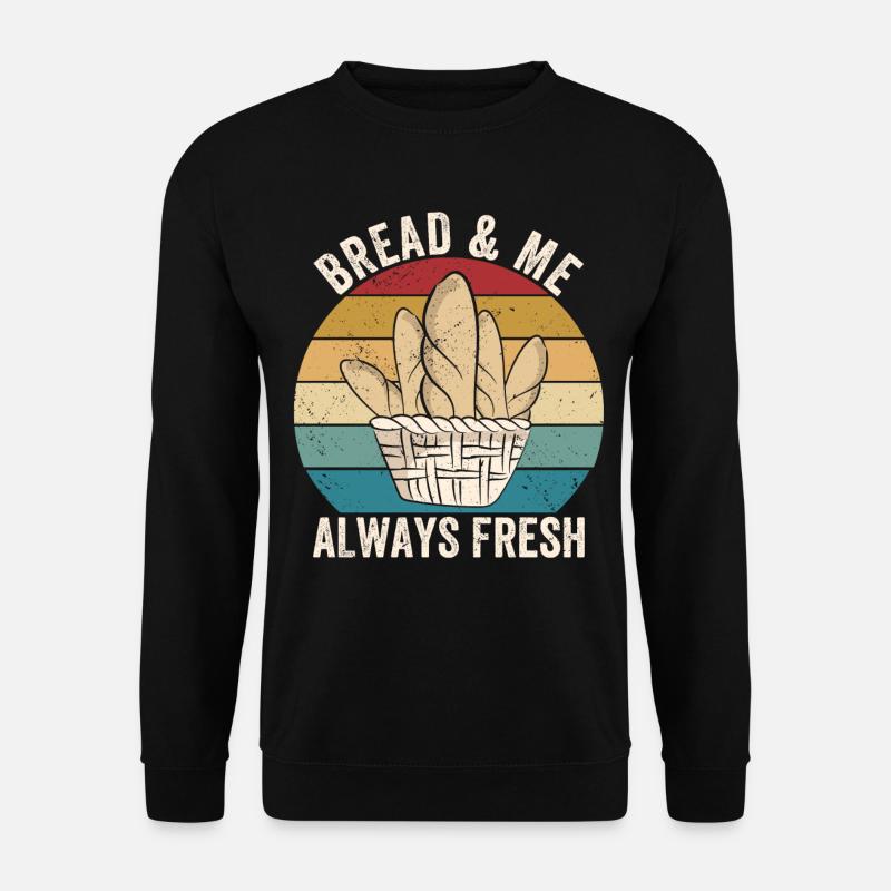 Funny bread baker - Unisex Sweatshirt - black