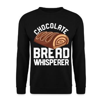 Funny bread baker - Unisex Sweatshirt - black - Front - Alina (178cm) & Michal (187cm)