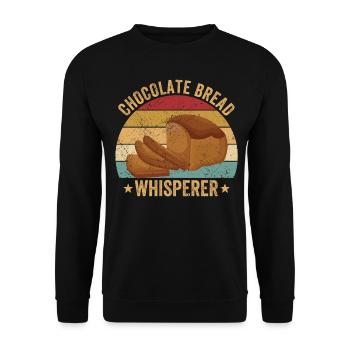 Funny bread baker - Unisex Sweatshirt - black - Front - Alina (178cm) & Michal (187cm)