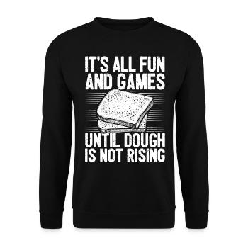 Funny bread baker - Unisex Sweatshirt - black - Front - Alina (178cm) & Michal (187cm)