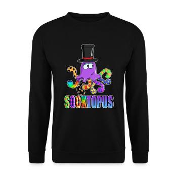 Socktopus Eight Tentacles Colorful for future - Unisex Pullover - Schwarz - Vorne - Alina (178cm) & Michal (187cm)