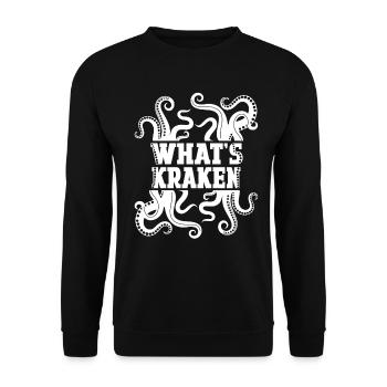 Socktopus Eight Tentacles Colorful for Squid - Unisex Pullover - Schwarz - Vorne - Alina (178cm) & Michal (187cm)