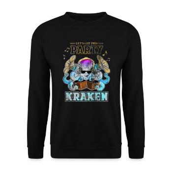 Let's Get This Party Kraken Virtuoso Melodious - Unisex Pullover - Schwarz - Vorne - Alina (178cm) & Michal (187cm)