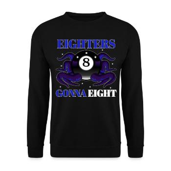 Eighters Gonna Eight Champion Squid - Unisex Pullover - Schwarz - Vorne - Alina (178cm) & Michal (187cm)