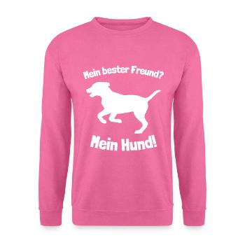 Bester Freund Hund - Unisex Pullover - Pink - Vorne